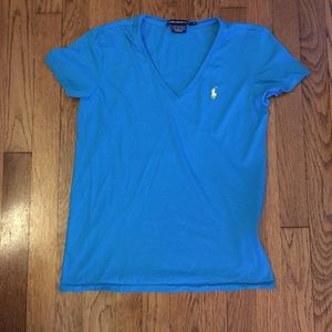 Blue Ralph Lauren Sport v-neck tee
